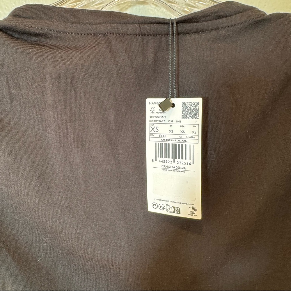 Mango Modal T-Shirt with Ruffled Shoulders - Picture 5 of 10